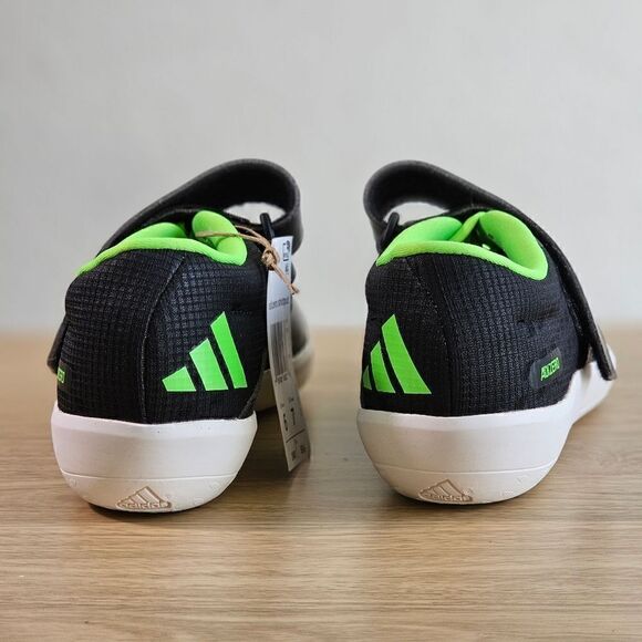 Adidas Adizero Shotput Track & Field Shoes Women's 7 Black Green White GY8393 - Picture 6 of 16
